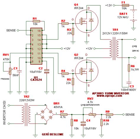 dc ac inverter circuit diagram