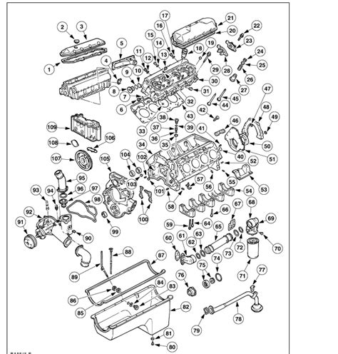 exploded view     diesel engine