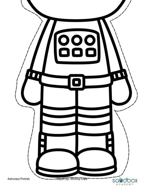 printable astronaut cut  template printable templates