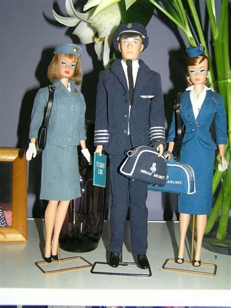 pan am stewardess barbie american airlines pilot ken and american