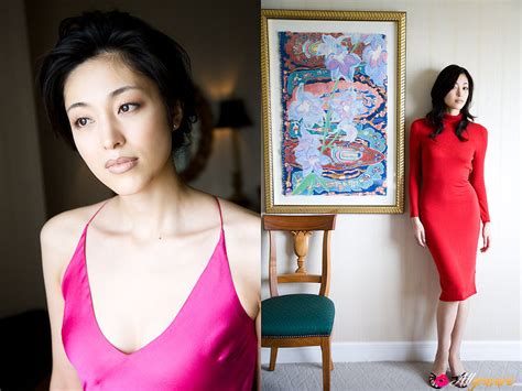 noriko aoyama asian is a true diva in elegant satin dresses