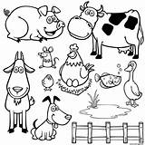 Animaux Ferme Cartoon Granja Animales Imprimer Desenhos Fazenda Zenon Colorir Sararoom Vetorial Pato Sermadre Worksheets 123rf Imprimé Fois sketch template