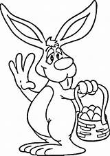 Easter Bunny Coloring Pages Coloringpagesabc Gif sketch template
