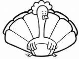 Turkey Coloring Pages Cooked Getcolorings sketch template