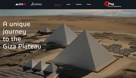 Giza 3d Great Interactive 3d Recreation Of The Great