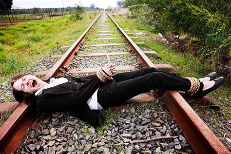 damsel  distress tied stock  pictures royalty  images istock