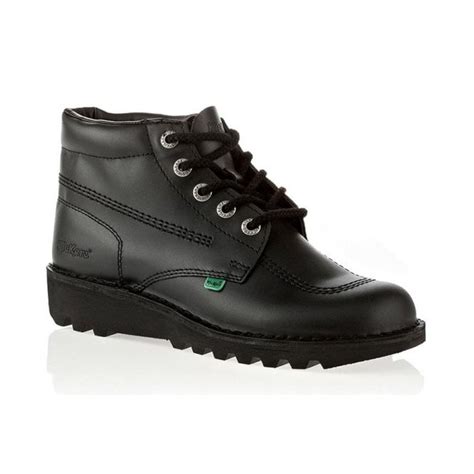 kick  mens black leather lace  boot men  jellyegg uk