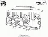 Daniel Tiger Coloring Pages Neighborhood Printable Kids Trolley Sid Kid Science Printables Color Print Birthday Pbs Colouring Train Sheets Party sketch template