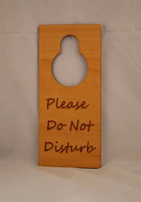 Do Not Disturb Door Hanger Sign With Free Shipping And Custom