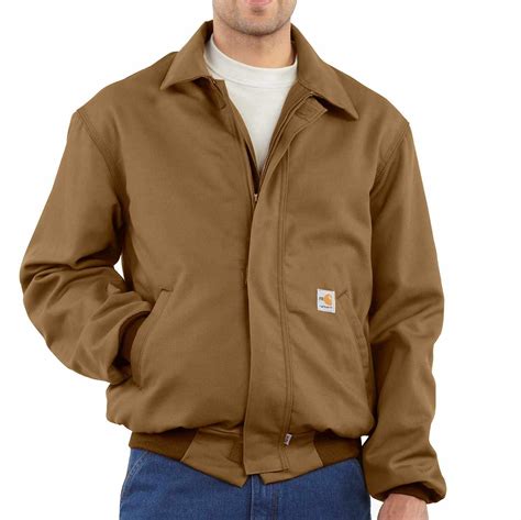 mens flame resistant  season bomber jacket frj carhartt