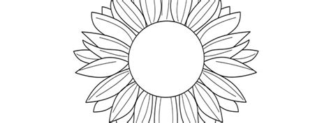 sunflower template large