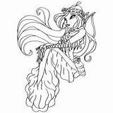 Coloring Winx Pages Mermaid Musa Tynix sketch template