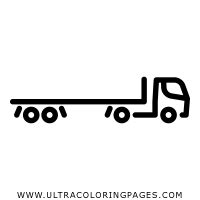 flatbed semi trailer truck coloring page ultra coloring pages