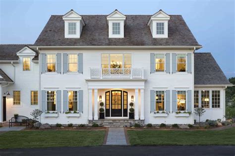 impressive modern colonial style house design ideas