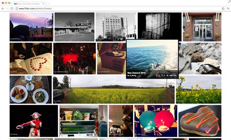 new flickr makeover almost certainly looks like pinterest