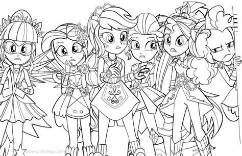characters  equestria girls coloring pages xcoloringscom