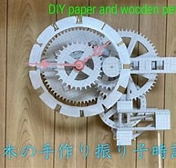 紙で振り子時計やゼンマイ時計を製作 に対する画像結果.サイズ: 193 x 185。ソース: www.youtube.com