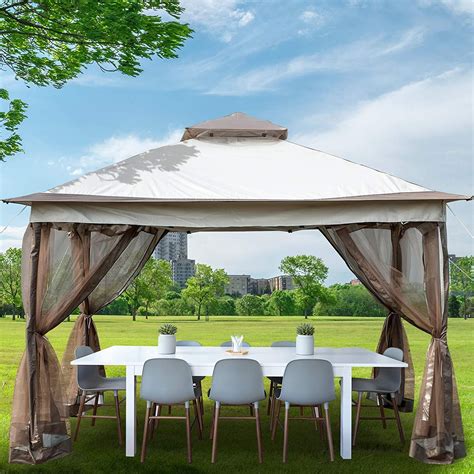 vevor pop  gazebo     netting outdoor canopy gazebo