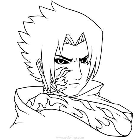 chibi sasuke uchiha coloring pages  sword xcoloringscom