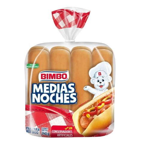 pan  hot dogs bimbo medias noches  pzas de   cu walmart