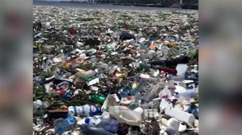 waves of garbage wash up in dominican republic