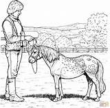 Horse Shetland Printable Kolorowanki Kuc Colouring Ponies Druku Szetlandzki Kolorowanka sketch template