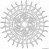 Mandala Coloring Pages Sun Simple Printable Mandalas Easy Adult Pattern Color Print Glass Sol Mosaic Colouring Coloriage Kids Moon Colorier sketch template