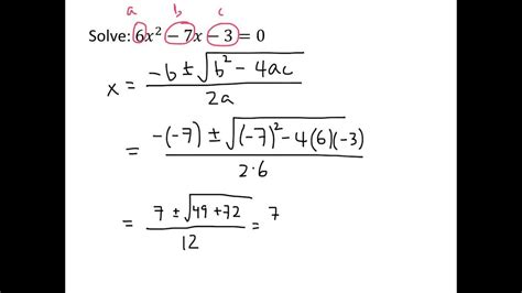 quadratic equation formula tessshebaylo