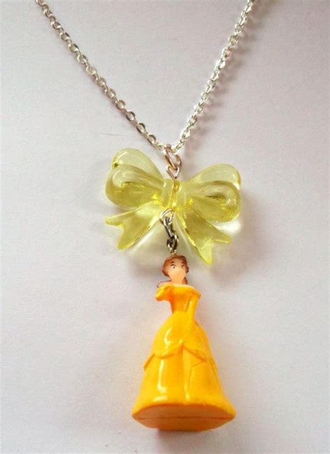 disney princess necklace yellow belle necklace disney princess necklace belle necklace