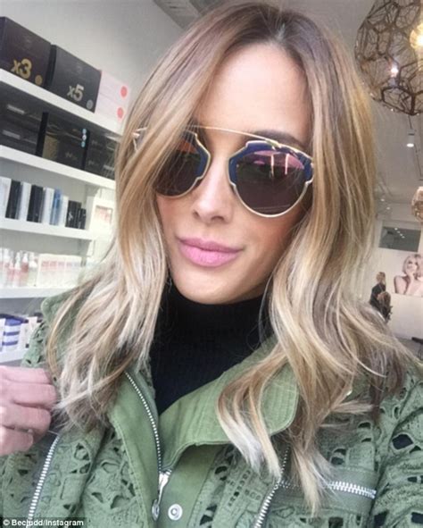 rebecca judd dyes her hair blonde after pumping iron at the gym daily mail online