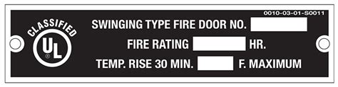 fire rated door labels ratings archtoolbox