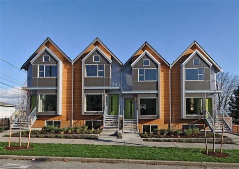 modern townhomes missing middle townhouse designs townhouse exterior row house design