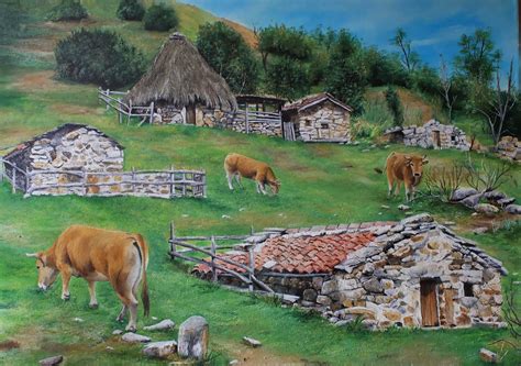 pintora yolanda gonzalez paisaje asturiano al oleo