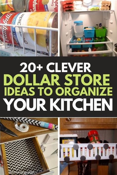 clever dollar store ideas  declutter  kitchen