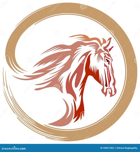 horse logo stock vector illustration  freedom heavy