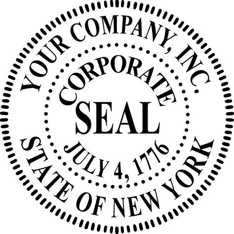 corporate seal stamp template designs sitetools