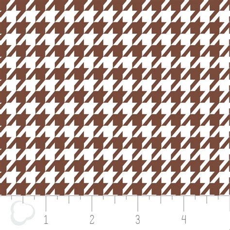 houndstooth brown  white