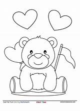 Coloring Bear Teddy Cute Jpeg Worksheet Letter Kids sketch template