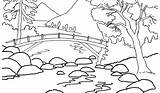 Scenery Coloring Pages Printable Color Natural Print Getcolorings Getdrawings sketch template