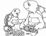 Turtle Franklin Pages Coloring Getcolorings Printable Father sketch template