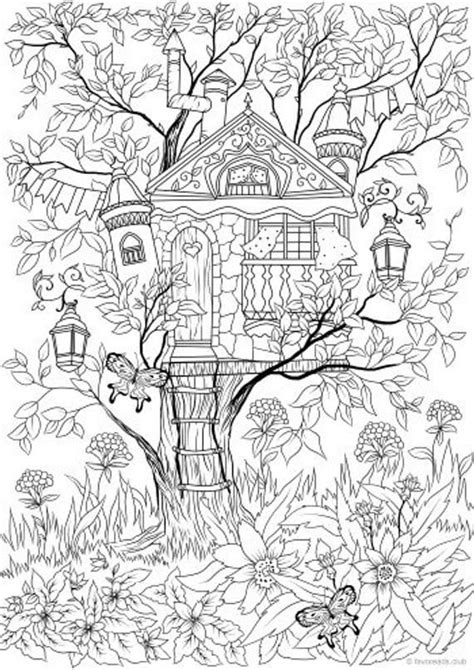 coloring pages treehouse