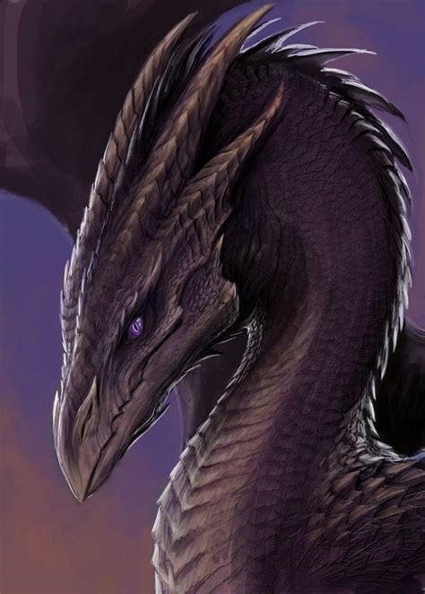 purple dragon  tatianamakeeva  deviantart mythical creatures art