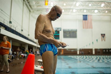 age hasnt stopped  man  swimming  winning wbur