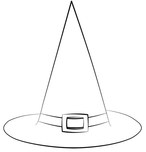witches hat template   step