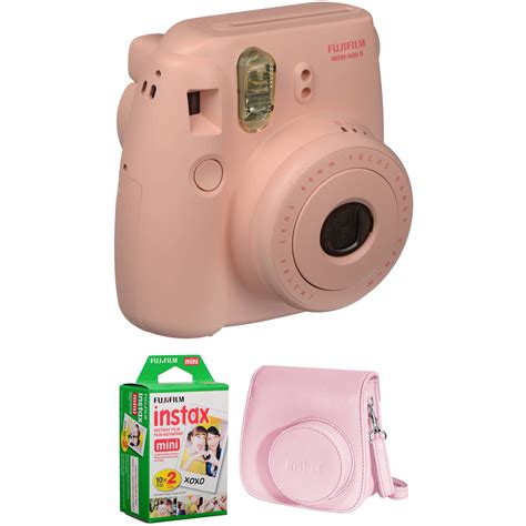fujifilm instax mini  instant film camera basic kit pink bh