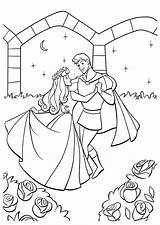 Coloring Sleeping Beauty Prince Princess Pages Da Disney Dancing Aurora Colorare Book Bella La Addormentata Nel Bosco Coloriage Printable Books sketch template