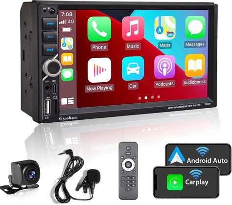 upgrade wireless alondy double din car stereocompatible  wireless carplay android auto