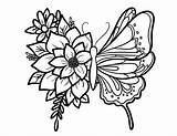 Floral Scyap sketch template
