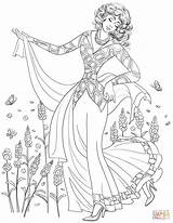 Coloring Pages 80 80s Fashion Printable Woman Popular Supercoloring sketch template