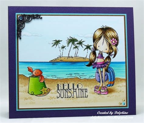 beach babe by delphinesplace at splitcoaststampers